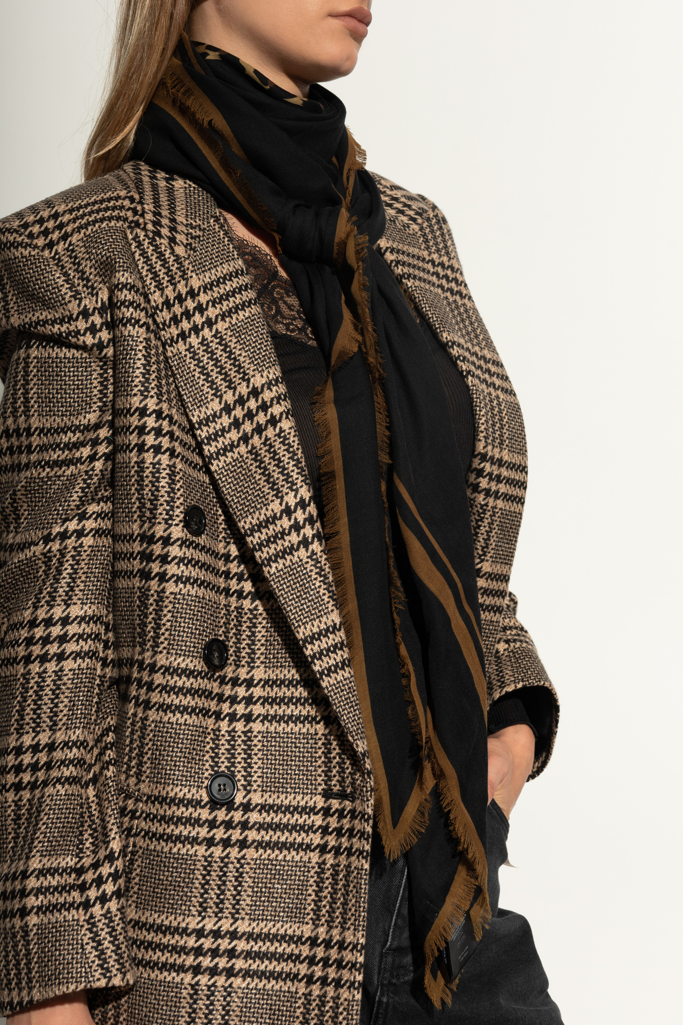Saint Laurent Scarf with animal motif | Women's | Vitkac